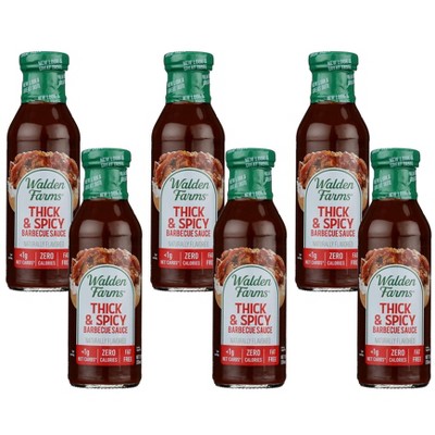 Walden Farms Thick and Spicy Barbecue Sauce - Case of 6/12 oz