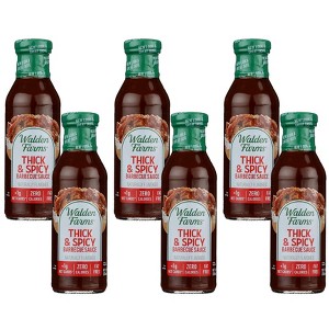 Walden Farms Thick and Spicy Barbecue Sauce - Case of 6/12 oz - 1 of 4
