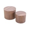 NicBex 19.17" & 15.24" Nesting Coffee Table Set of 2,Space-Saving MDF Nesting Tables,Modern Round Coffee Tables for Living Room,Lounge - 2 of 4