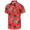WhizMax Men's Christmas Hawaiian Shirts Printed Button Down Ugly X-Mas Christmas Vacation Short Sleeve Shirts - 2 of 4