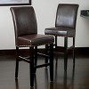 Set of 2 Christopher Knight Home Lissette leather Barstool - Brown - image 4 of 4
