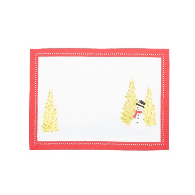 C&F Home Winter Snowman Printed Placemat Set of 6