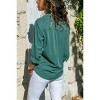 Mocamel Women's Pure Color Lapel Long Sleeve Loose Fit Cotton Shirt for Elegant Office Wear - 2 of 4