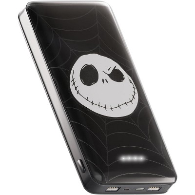 Disney Jack Skellington Power Bank: 10,000mAh, Perfect for NBC Fans - Universal Phone Charger