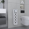 SEVOBAL Bathroom Storage Cabinets 28 Inch High Toilet Paper Holder with Narrow Shelf for Bathroom Use, White, 29.2"*7.1"*3.2" - 2 of 4