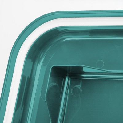 Green Airtight Plastic Pet Food Storage Container Combo with Scoop