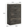 5 Drawer Tall Dresser with Charging Station, TV Stand, Chest of Drawers - 2 of 4