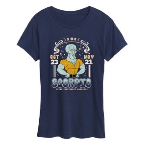 Women's - Spongebob Squarepants - Handsome Squidward Scorpio Astrology Short Sleeve Graphic T-Shirt - 1 of 4