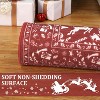Christmas Area Rug Christmas Themed Holidays Winter Decorations Rugs Soft Foldable Accent Rugs for Living Room Bedroom - 3 of 4