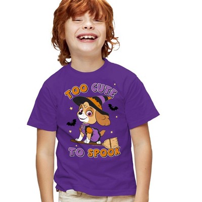Boys' Paw Patrol Spooky Skye T-Shirt Purple Small