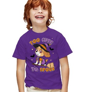 Boys' Paw Patrol Spooky Skye T-Shirt Purple X Small - 1 of 4