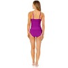 Women's Live In Color Hidden Underwire Drape Front Tankini Swim Top - 4 of 4