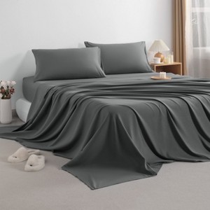 3/4 Pieces Brushed Microfiber Bed Sheet Set, 1800 Super Soft and Cozy Sheet Set - NTBAY - 1 of 4