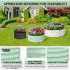 Galvanized Raised Garden Bed for Gardening, Round Metal Planter Box for Planting Plants Vegetables and Flower - 4 of 4