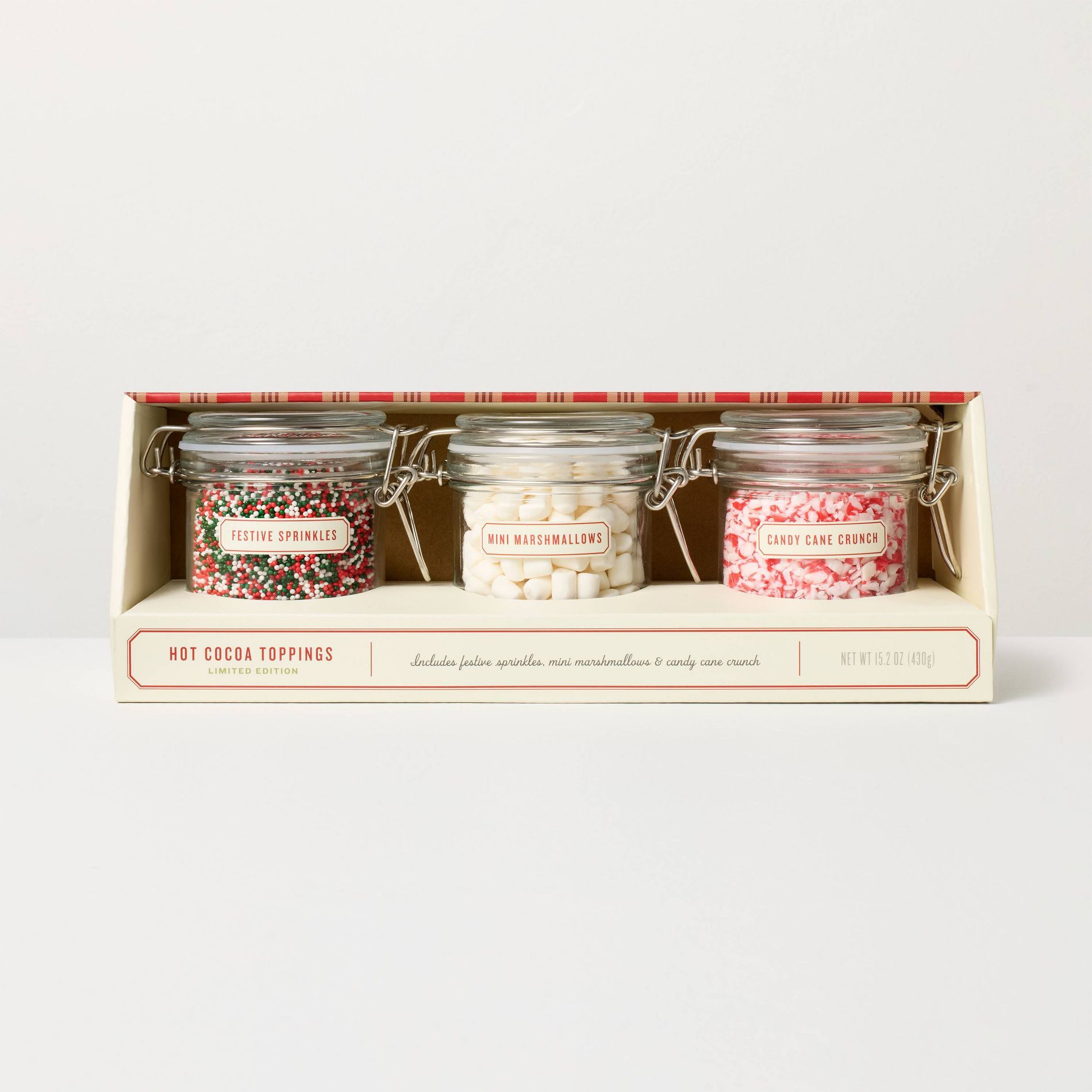 Christmas Cocoa Bar in Glass Latch Jars - 15.2oz - Hearth & Hand™ with Magnolia Table