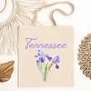 City Creek Prints Tennessee Flower Colorful Canvas Tote Bag - 15x16 - Natural - 2 of 2