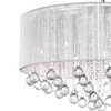 CWI Lighting Water Drop 9 Light Drum Shade Chandelier With Chrome Finish - 3 of 3