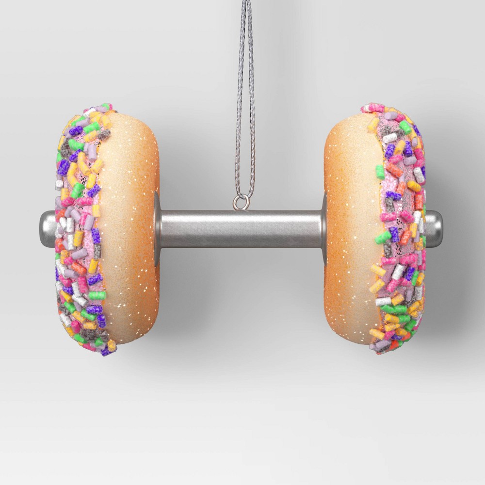 Christmas Resin Donut Dumbbell Ornament - Wondershop™