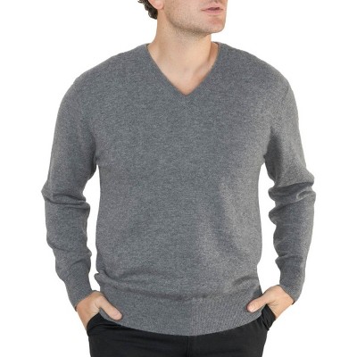 Lona Scott Men's Pure Cashmere V-Neck Jumper