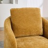 Swivel Barrel Chair, Modern Round Accent Armchairs with Back Pillow, Upholstered Comfy 360 Degree Swivel Club Chair - image 2 of 4