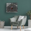 Trademark Fine Art - Kurt Shaffer 'Christmas Barn in the Snow' - 4 of 4