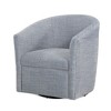 Fabric Swivel Accent Chair with Dacron-Wrapped Cushion, Wrap-Around Seat, and 360-Degree Swivel - 2 of 4