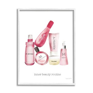 Stupell Industries Motivational Phrase Fashion Cosmetics Framed Giclee - 1 of 4