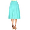 Women's Flared Midi Skirt with pockets - White Mark - 2 of 2