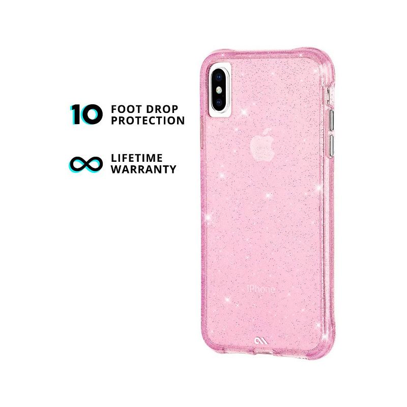 Case-Mate Sheer Crystal Case for Apple iPhone XS Max - Crystal Blush Pink, 2 of 5