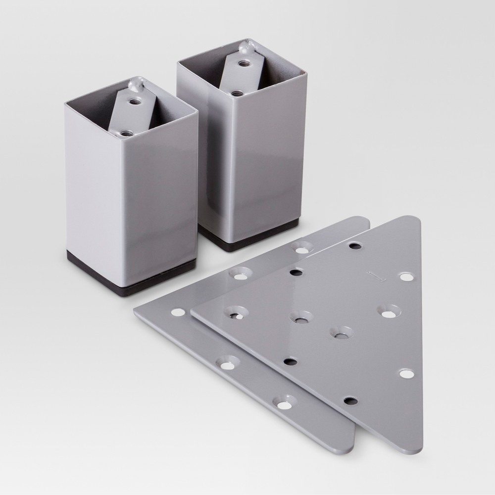 Upc 075381021524 2 Pack Metal Feet For Cube Organizers Nickel