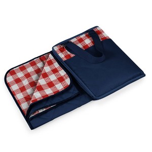 Picnic Time Vista 59" x 51" Outdoor Folding Machine Washable Picnic Blanket and Tote - 1 of 4
