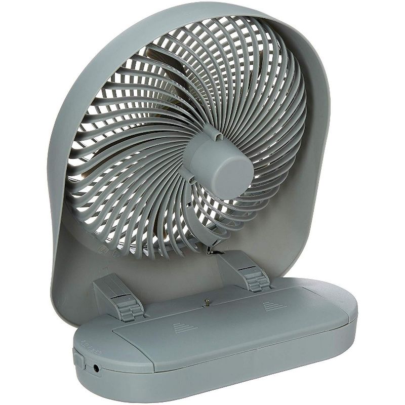 O2COOL Fan 8 inch Battery or Electric Operated Indoor/Outdoor Portable Fan with AC Adapter, Tilts 90 Degrees, 2 of 5