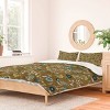 Deny Designs Schatzi Brown Jaipur Olive green Duvet and Sham Set - 2 of 4
