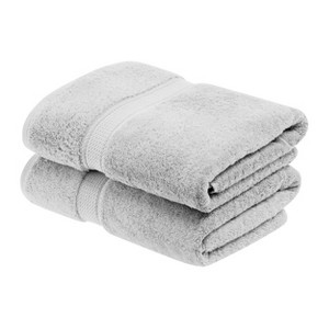 Luxury Cotton Heavyweight Ultra-Plush Bath Towel Set of 2 by Blue Nile Mills - 1 of 4