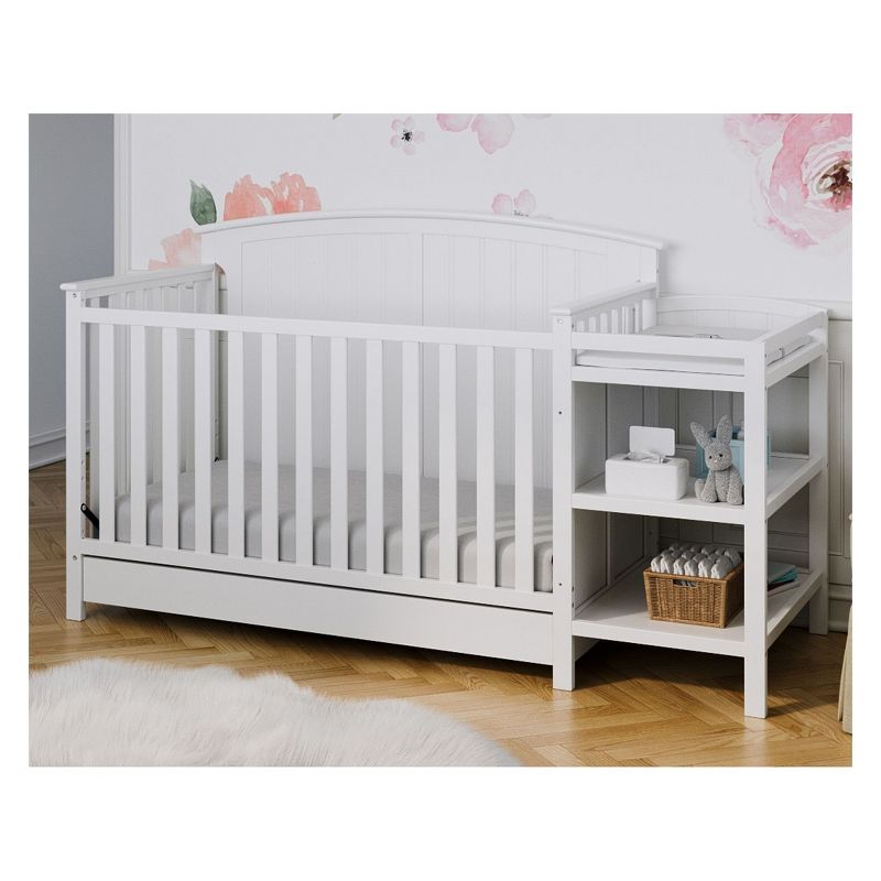 Storkcraft Steveston 4-in-1 Convertible Crib and Changer with Drawer, 3 of 13