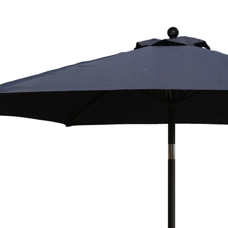 Four Seasons Courtyard Canmore 9 Foot Market Patio Table Umbrella with Aluminum Pole, for Outdoor Space, Garden, Deck, and Porch, Gray, 5 of 7