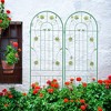2 Pack Metal Garden Trellis for Climbing Plants,Plant Support Climbing Vines and Flowers Stands, Iron Decorative Plant Trellis for Outdoor Patio - 2 of 4