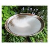 13" Burnt Copper Birdbath, Rail Mount Bracket, Antique Finish, Weather-Resistant - ACHLA Designs: No Assembly, Iron & Steel Construction - 3 of 4