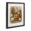 Stupell Industries Autumn Harvest Owl & Jack-o-Lantern Framed Print Under Glass Art - 2 of 4