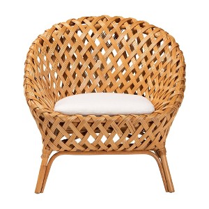bali & pari Robista Natural Rattan Accent Chair Light Honey - 1 of 4