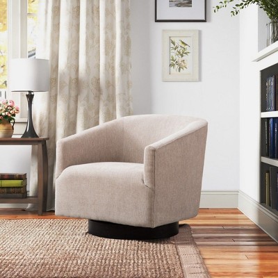 NicBex Accent Chair with Wood Base,Modern Swivel Chair for Bedroom,Reading Room,No Assembly Required