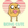 Men's Adventure Time Valentine's Day Jake Being Cute T-Shirt - image 2 of 4