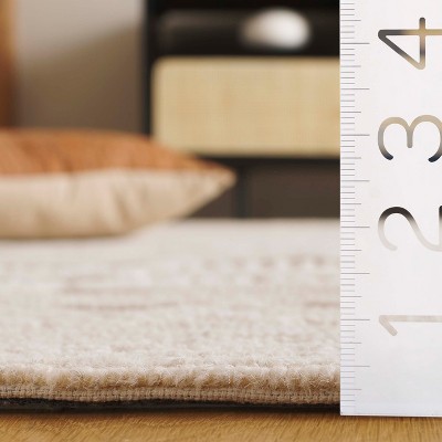 Ivory Hand-Tufted Wool Rectangular Area Rug, 3' x 5'