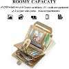 BEAFUP Small Wallet for Women,Rfid Blocking Genuine Leather Bifold Wallet Holder for Women with Zipper Coin Pocket 2 ID Windows - 4 of 4