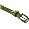 INSPIRE CHIC Women Exotic Embossed Diamond Pattern Single Pin Buckle Slender Waist Belt - 2 of 4