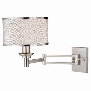 Vaxcel Polk 1 - Light Sconce in  Satin Nickel - 1 of 4