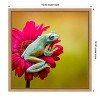 Amanti Art Pretty Frog on Pink Flower by Fauzan Maududdin Canvas Wall Art Print Framed 16 x 16-in. - 4 of 4