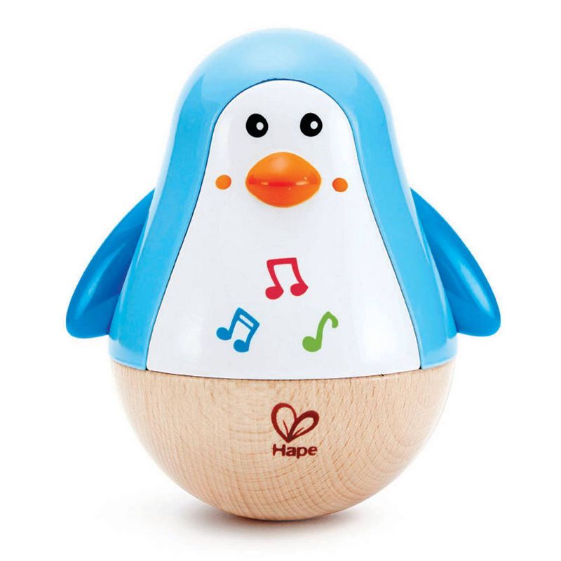 Hape Penguin Musical Wobbler Toy, 1 of 7
