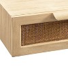 Kate and Laurel Ori Floating Console Rattan, 28x13x6, Natural - 3 of 4