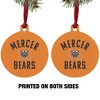 Mercer University Bears Logo Aluminum Holiday Christmas Tree Ornament - 2 of 4